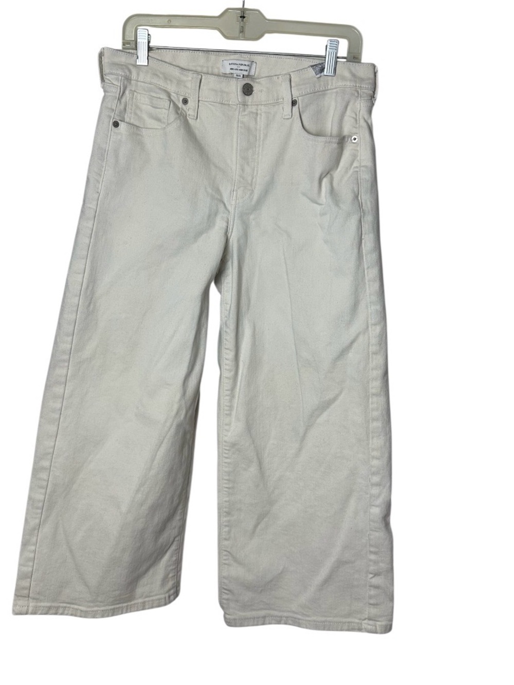Banana Republic Cream Wide-Leg pants